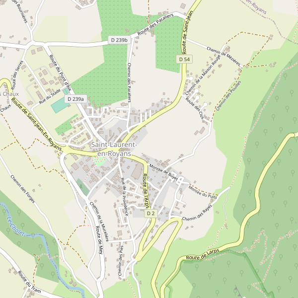 Carte des hotels à Saint-Laurent-en-Royans Thumbnail