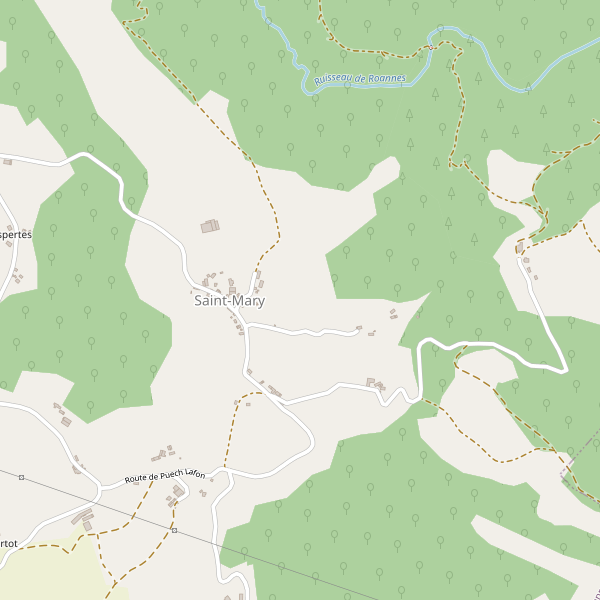 Carte des marches à Saint-Mary (Cantal) Thumbnail