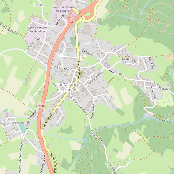 Plan de Saint-Maurice-de-Lignon Thumbnail