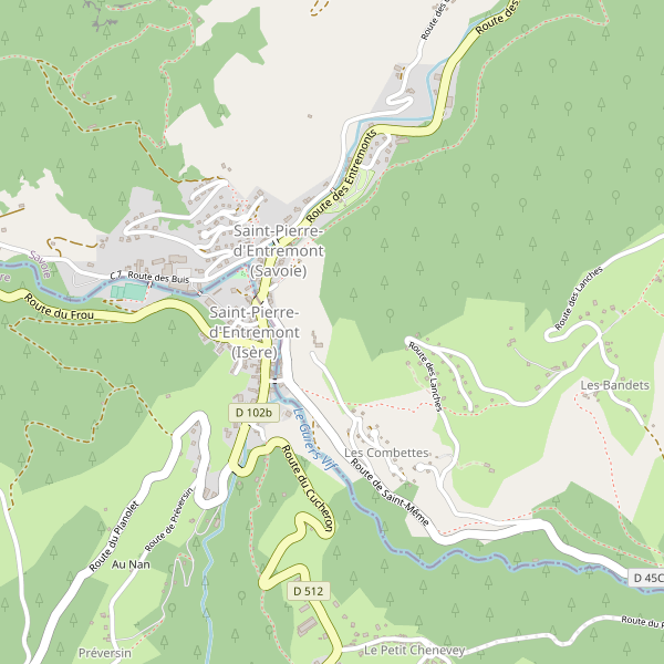Carte des restaurants à Saint-Pierre-d'Entremont (Isère) Thumbnail