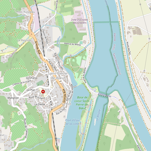 Carte des hotels à Saint-Pierre-de-Bœuf Thumbnail