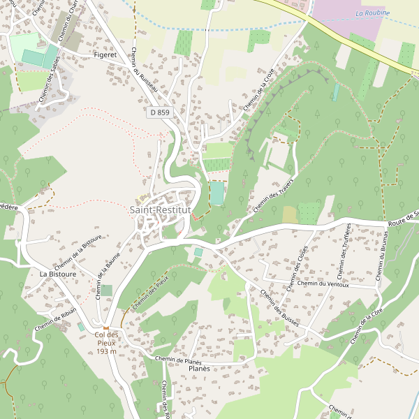 Carte des police à Saint-Restitut Thumbnail