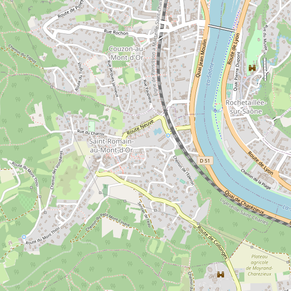 Carte des bibliotheques à Saint-Romain-au-Mont-d'Or (Métropole de Lyon) Thumbnail