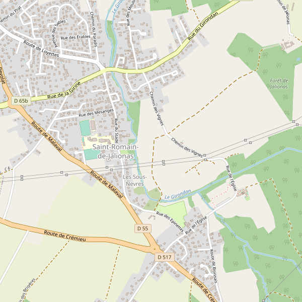 Carte des hotels à Saint-Romain-de-Jalionas Thumbnail