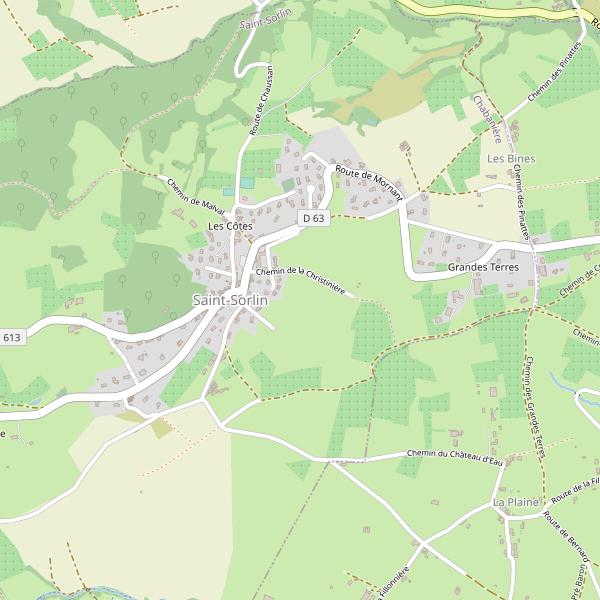 Carte des marches à Saint-Sorlin (Rhône) Thumbnail