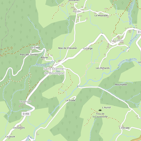 Carte des hotels à Saint-Étienne-de-Boulogne Thumbnail