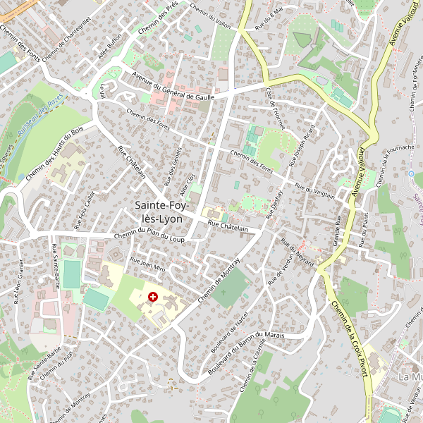 Plan de Sainte-Foy-lès-Lyon (Rhône) Thumbnail