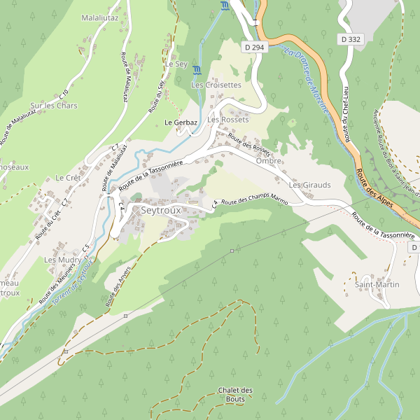 Carte des location-voiture à Seytroux Thumbnail
