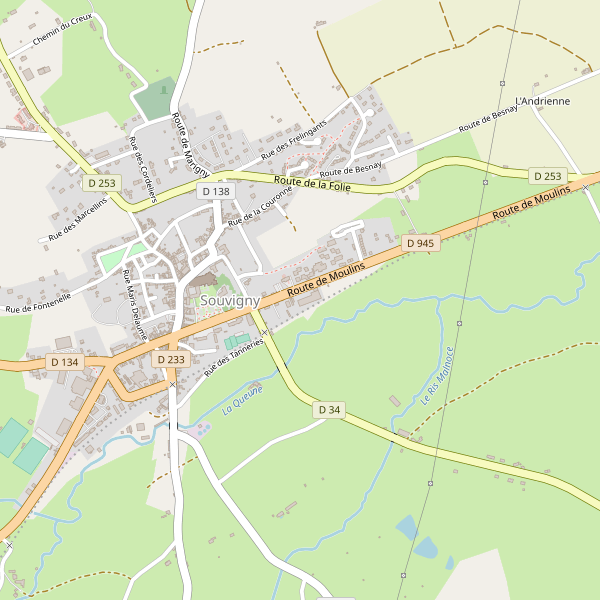 Carte des hotels à Souvigny Thumbnail