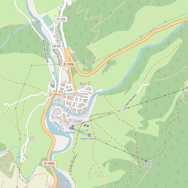 Carte des marches à Termignon Thumbnail