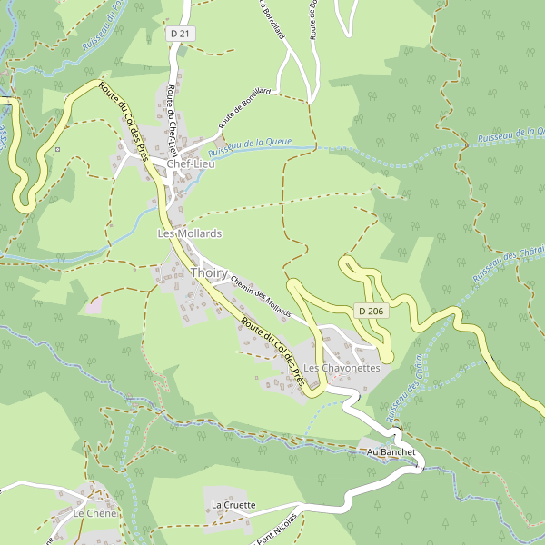Carte des auberges à Thoiry (Savoie) Thumbnail