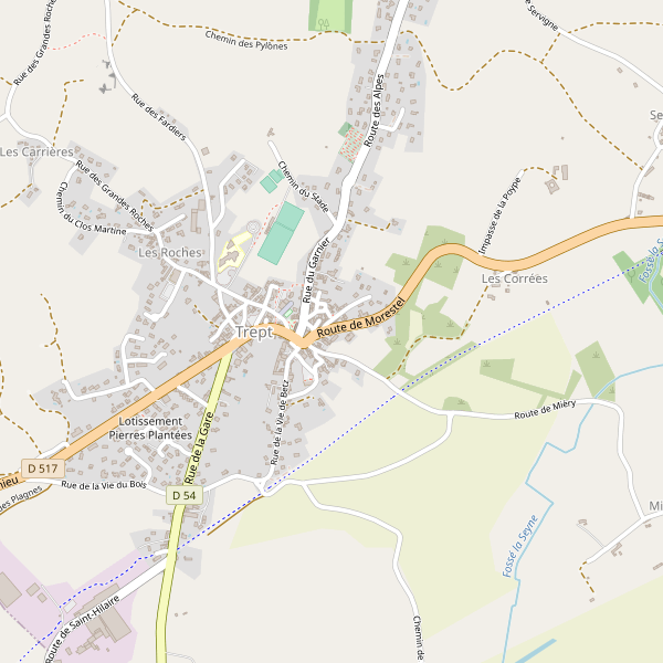 Carte des hotels à Trept Thumbnail