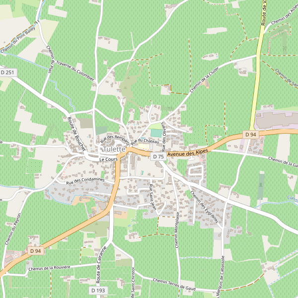 Carte des pub à Tulette Thumbnail