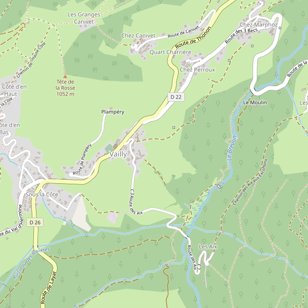 Carte des supermarches à Vailly (Haute-Savoie) Thumbnail
