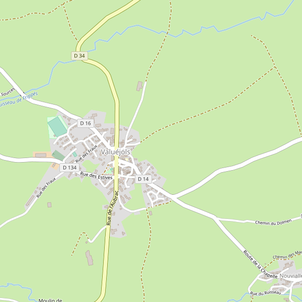Carte des epiceries à Valuéjols Thumbnail