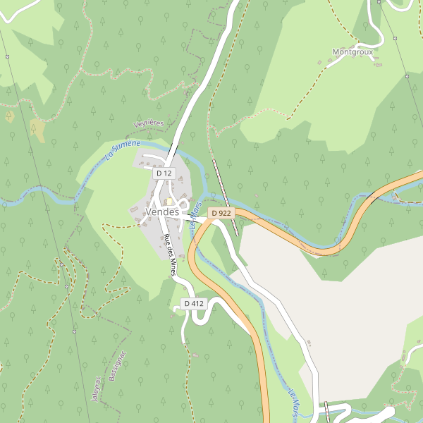 Carte des boites-de-nuit à Vendes (Cantal) Thumbnail