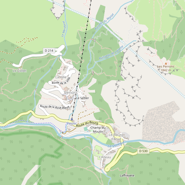 Carte des bibliotheques à Venosc Thumbnail