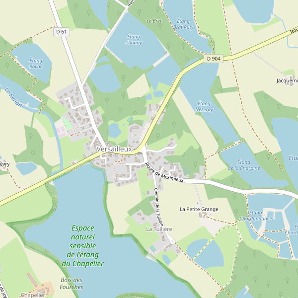 Carte des hotels à Versailleux Thumbnail