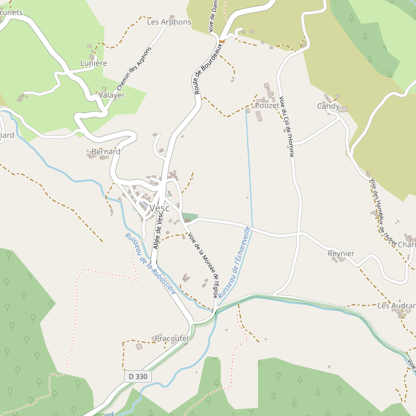 Carte des cafe à Vesc Thumbnail