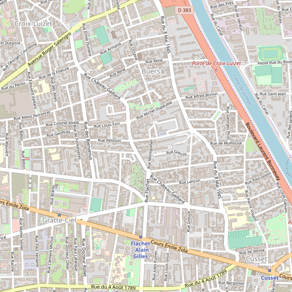 Plan de Villeurbanne (Métropole de Lyon) Thumbnail