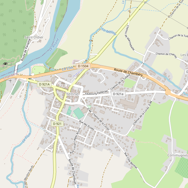 Carte des hotels à Yenne Thumbnail