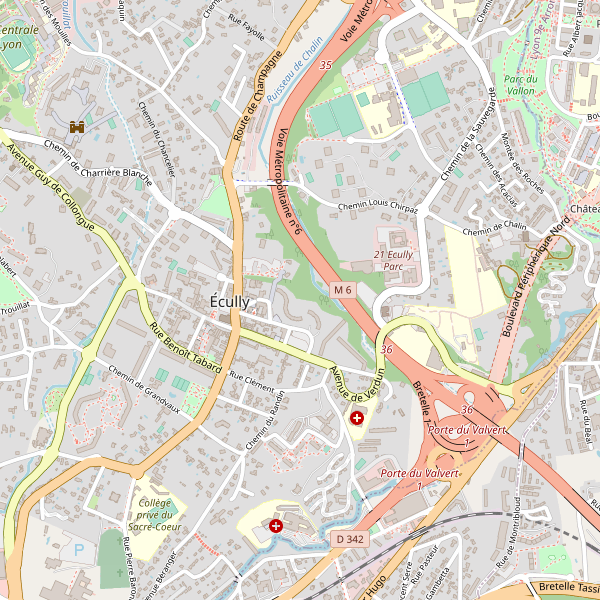 Plan de Écully (Métropole de Lyon) Thumbnail