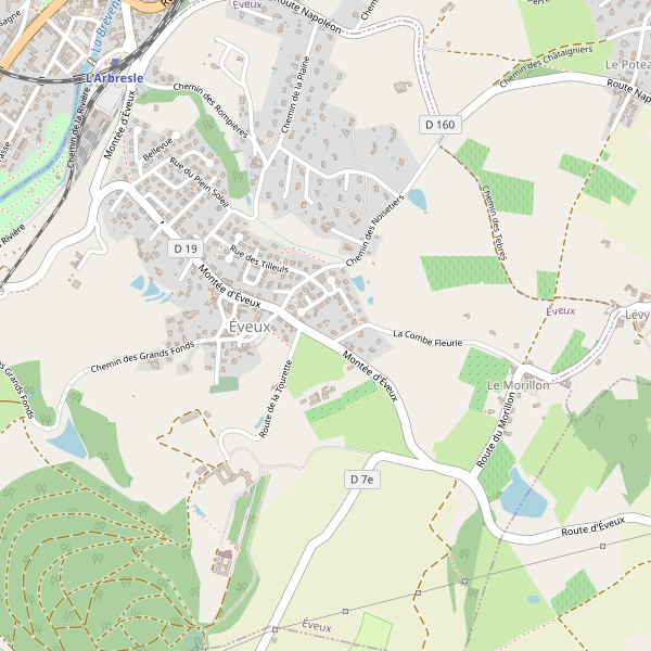 Carte des hotels à Éveux (Rhône) Thumbnail