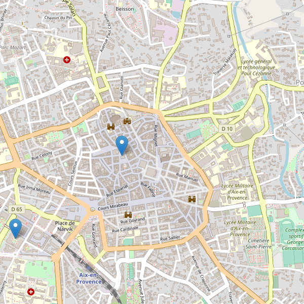 Carte des bibliotheques à Aix-en-Provence Thumbnail