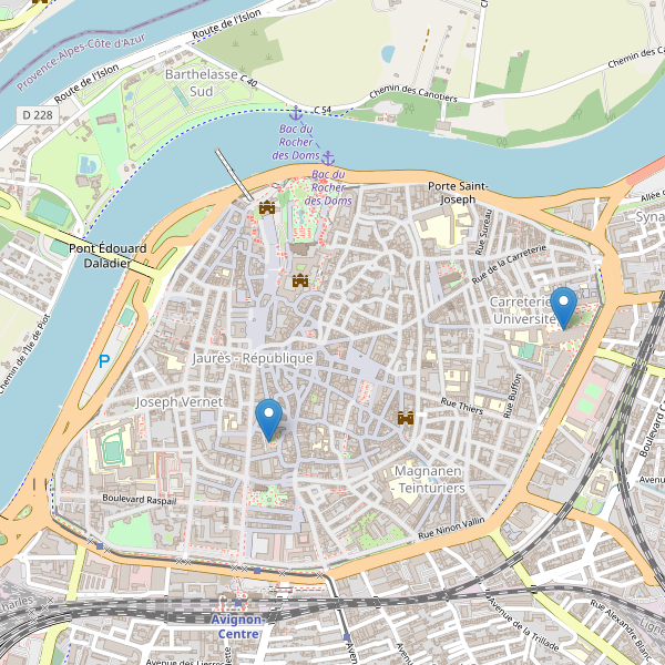 Carte des bibliotheques à Avignon Thumbnail