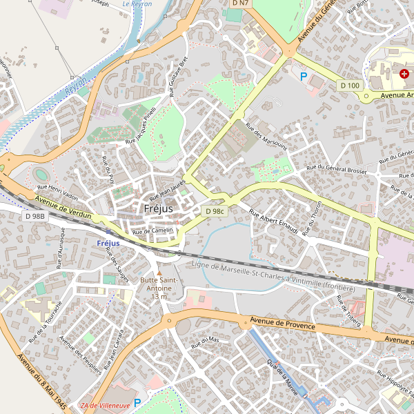Carte des bibliotheques à Fréjus Thumbnail