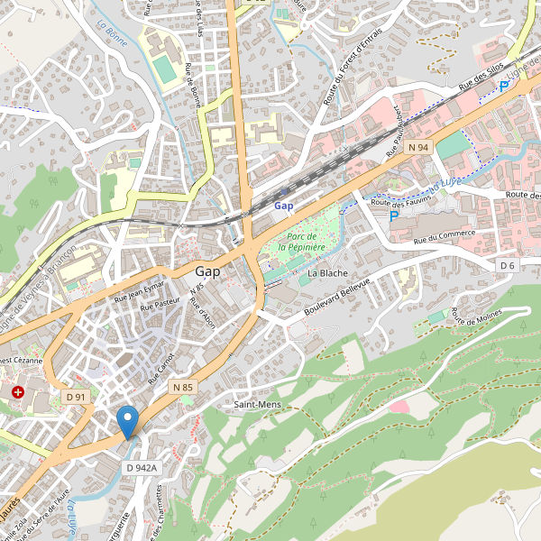 Carte des bibliotheques à Gap Thumbnail