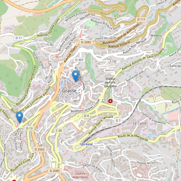 Carte des bibliotheques à Grasse Thumbnail
