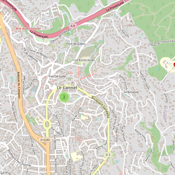 Carte des bibliotheques à Le Cannet Thumbnail
