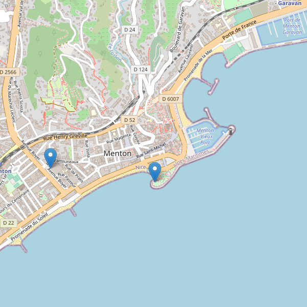 Carte des bibliotheques à Menton Thumbnail
