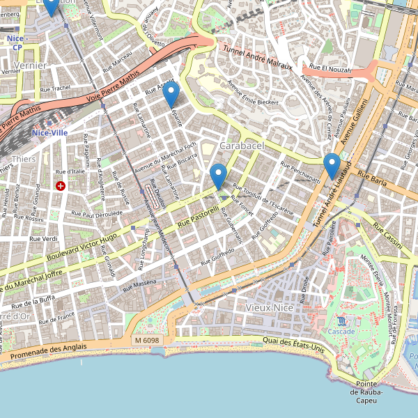 Carte des bibliotheques à Nice Thumbnail