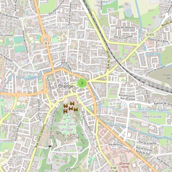 Carte des bibliotheques à Orange Thumbnail