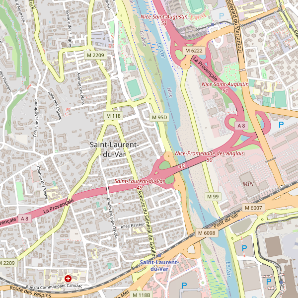 Carte des bibliotheques à Saint-Laurent-du-Var Thumbnail