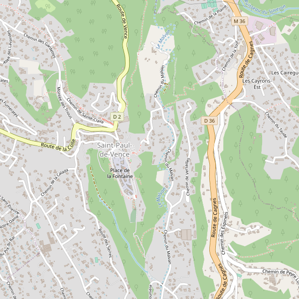 Carte des bibliotheques à Saint-Paul-de-Vence Thumbnail