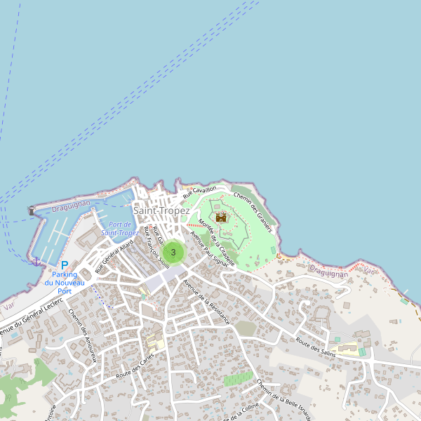 Carte des bibliotheques à Saint-Tropez Thumbnail