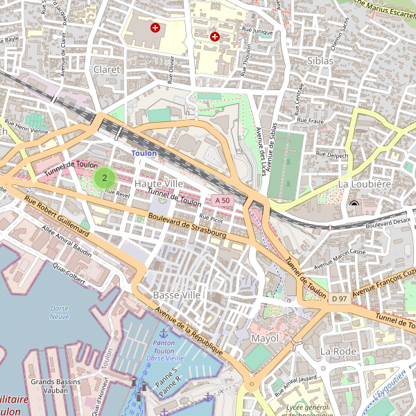 Carte des bibliotheques à Toulon Thumbnail