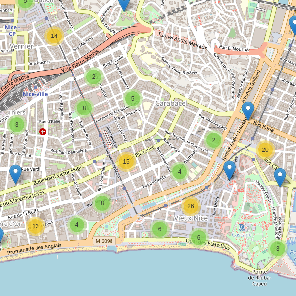 Carte des cafe à Nice Thumbnail