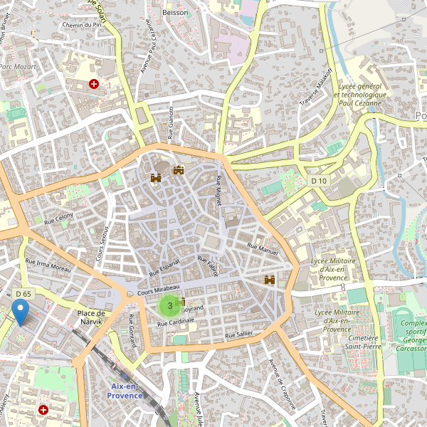 Carte des cinemas à Aix-en-Provence Thumbnail