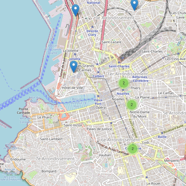 Carte des cinemas à Marseille Thumbnail