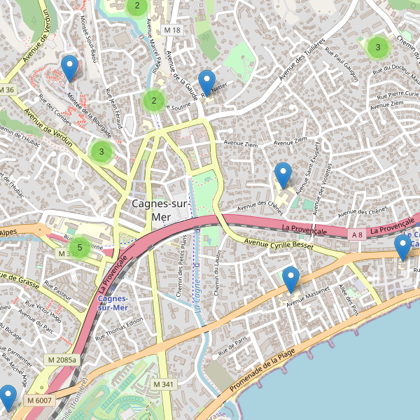 Carte des ecoles à Cagnes-sur-Mer Thumbnail