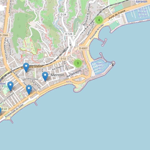 Carte des eglises à Menton Thumbnail