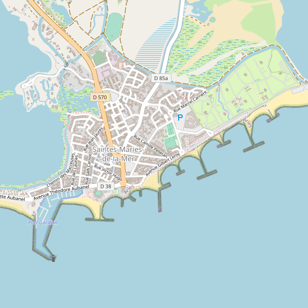 Carte des gares à Saintes-Maries-de-la-Mer Thumbnail