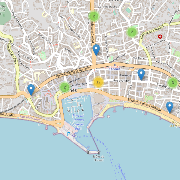 Carte des guichets-automatiques à Cannes Thumbnail