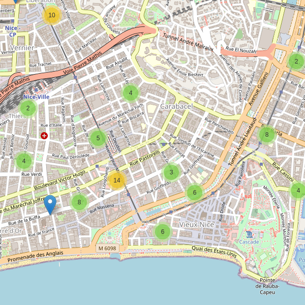 Carte des guichets-automatiques à Nice Thumbnail