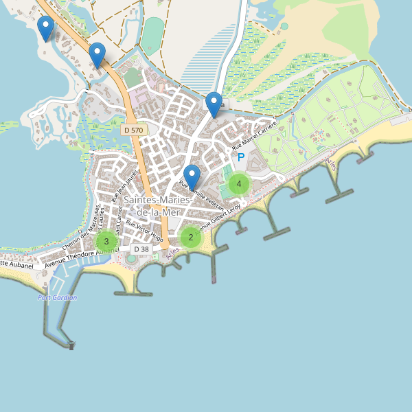 Carte des hotels à Saintes-Maries-de-la-Mer Thumbnail