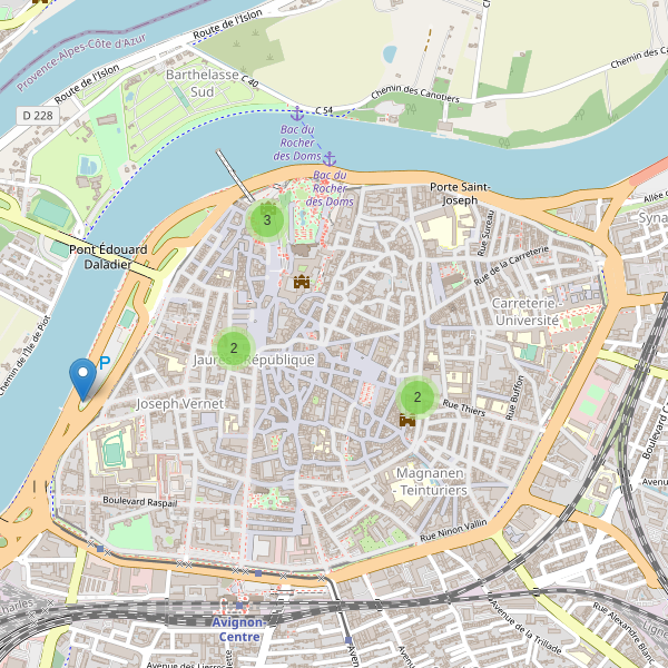 Carte des monuments à Avignon Thumbnail